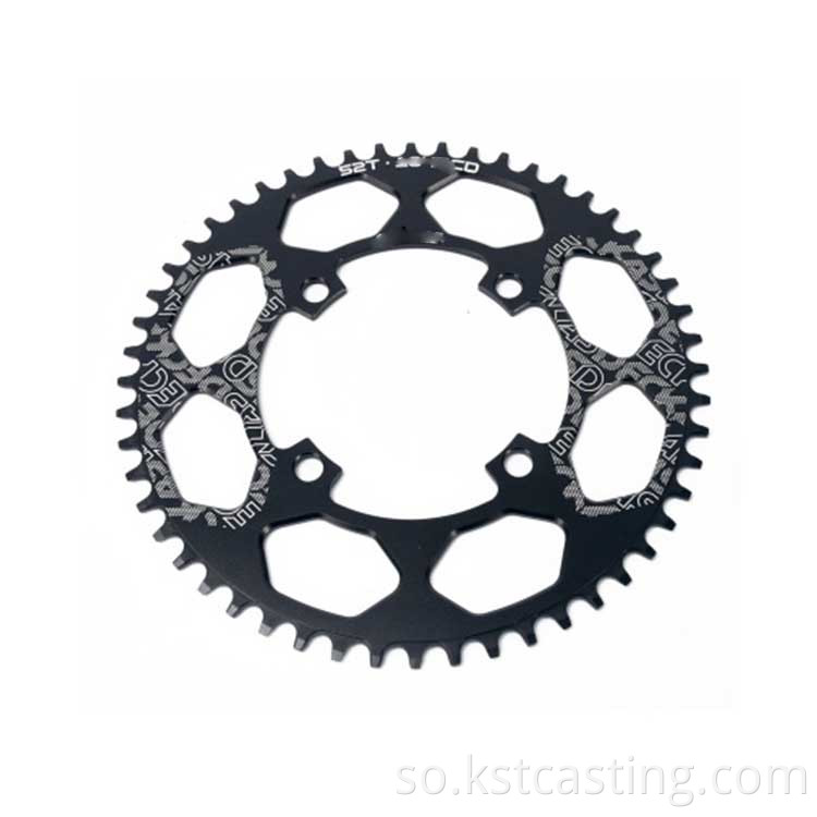 Baaskiil ciriiriga ah ee ciriiriga ah wareegga wareega Bike Narrow Wide Round Chainwheel Cycle Crankset
